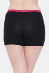 Clovia Medium Rise Full Coverage Boyshort - Black — thumbnail 4