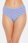Clovia Medium Rise Three-Fourth Coverage Hipster Panty - Blue — thumbnail 1