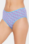 Clovia Medium Rise Three-Fourth Coverage Hipster Panty - Blue — thumbnail 3