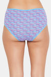 Clovia Medium Rise Three-Fourth Coverage Hipster Panty - Blue — thumbnail 4