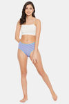 Clovia Medium Rise Three-Fourth Coverage Hipster Panty - Blue — thumbnail 5