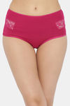 Clovia High Rise Three-Fourth Coverage Hipster Panty - Pink — thumbnail 1