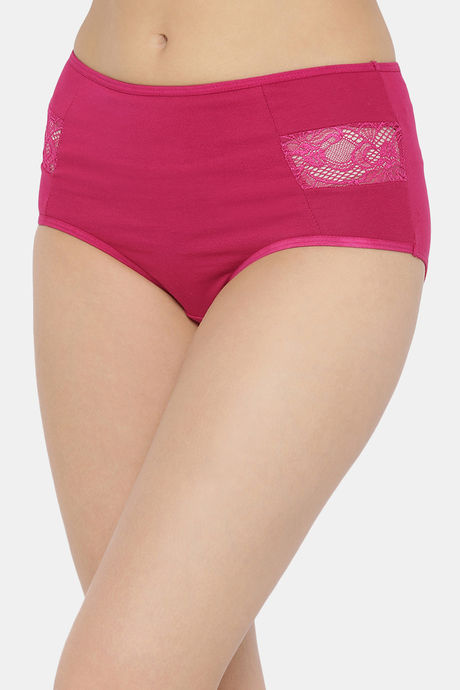 Clovia High Rise Three-Fourth Coverage Hipster Panty - Pink — image 3
