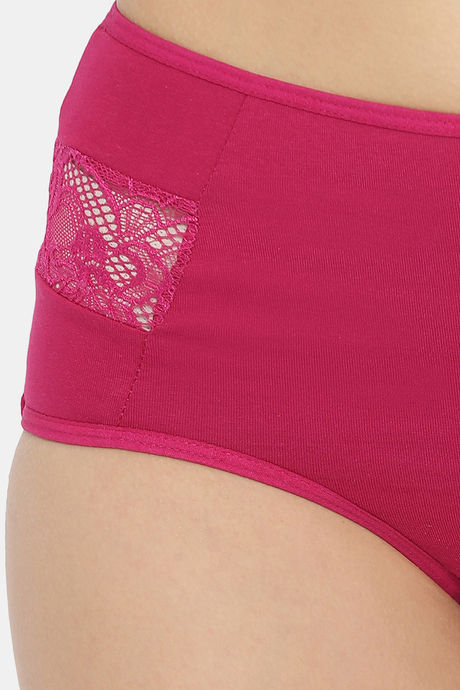 Clovia High Rise Three-Fourth Coverage Hipster Panty - Pink — image 5