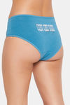 Clovia Medium Rise Three-Fourth Coverage Hipster Panty - Teal — thumbnail 4