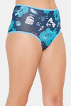 Clovia High Rise Three-Fourth Coverage Hipster Panty - Navy Blue — thumbnail 2