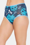 Clovia High Rise Three-Fourth Coverage Hipster Panty - Navy Blue — thumbnail 3