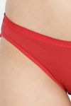 Clovia Low Rise Half Coverage Bikini Panty - Red — thumbnail 5