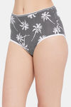 Clovia High Rise Three-Fourth Coverage Hipster Panty - Black — thumbnail 3