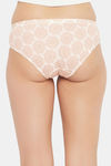 Clovia Medium Rise Three-Fourth Coverage Hipster Panty - White — thumbnail 4