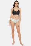 Clovia Medium Rise Three-Fourth Coverage Hipster Panty - White — thumbnail 5