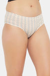 Clovia Medium Rise Three-Fourth Coverage Hipster Panty - White — thumbnail 2
