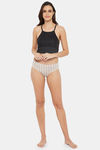 Clovia Medium Rise Three-Fourth Coverage Hipster Panty - White — thumbnail 5