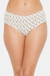 Clovia Medium Rise Three-Fourth Coverage Hipster Panty - White — thumbnail 1