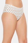Clovia Medium Rise Three-Fourth Coverage Hipster Panty - White — thumbnail 2