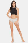 Clovia Medium Rise Three-Fourth Coverage Hipster Panty - White — thumbnail 5