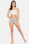 Clovia Medium Rise Three-Fourth Coverage Hipster Panty - White — thumbnail 5