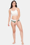 Clovia Medium Rise Three-Fourth Coverage Hipster Panty - Olive — thumbnail 5