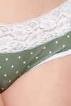 Clovia Medium Rise Three-Fourth Coverage Hipster Panty - Olive — thumbnail 6