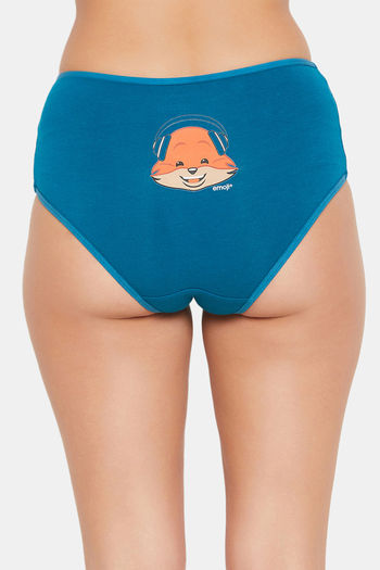Clovia Medium Rise Three-Fourth Coverage Hipster Panty - Teal — image 4