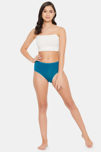Clovia Medium Rise Three-Fourth Coverage Hipster Panty - Teal — image 5