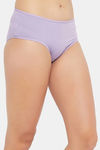 Clovia Medium Rise Three-Fourth Coverage Hipster Panty - Purple — thumbnail 2