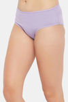 Clovia Medium Rise Three-Fourth Coverage Hipster Panty - Purple — thumbnail 3