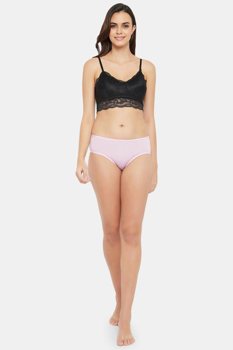 Clovia Medium Rise Three-Fourth Coverage Hipster Panty - Pink — image 5