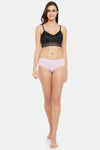 Clovia Medium Rise Three-Fourth Coverage Hipster Panty - Pink — thumbnail 5