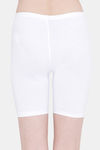 Clovia Medium Rise Full Coverage Boyshort - White — thumbnail 4