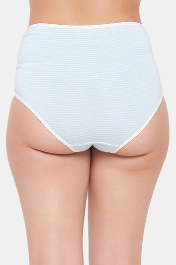 Clovia High Rise Three-Fourth Coverage Hipster Panty - Blue — image 4