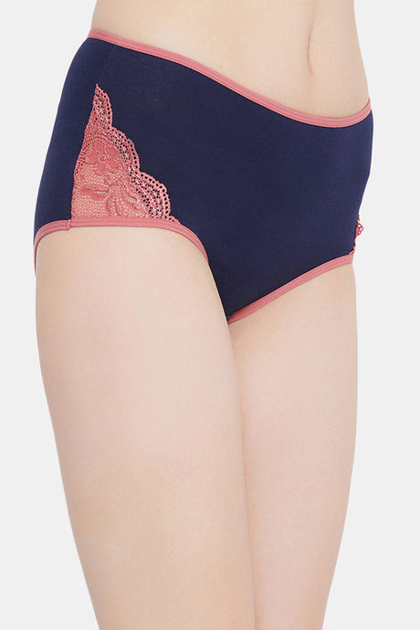 Clovia High Rise Three-Fourth Coverage Hipster Panty - Blue — image 2