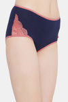 Clovia High Rise Three-Fourth Coverage Hipster Panty - Blue — thumbnail 2