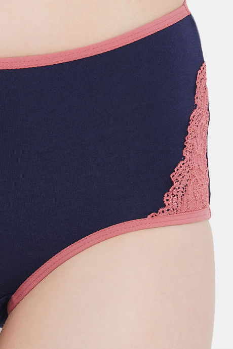 Clovia High Rise Three-Fourth Coverage Hipster Panty - Blue — image 5