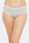 Clovia Medium Rise Three-Fourth Coverage Hipster Panty - Grey — thumbnail 1