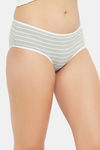 Clovia Medium Rise Three-Fourth Coverage Hipster Panty - Grey — thumbnail 2
