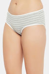 Clovia Medium Rise Three-Fourth Coverage Hipster Panty - Grey — thumbnail 3