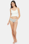 Clovia Medium Rise Three-Fourth Coverage Hipster Panty - Grey — thumbnail 5