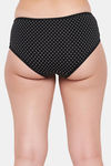 Clovia Medium Rise Three-Fourth Coverage Hipster Panty - Black — thumbnail 4
