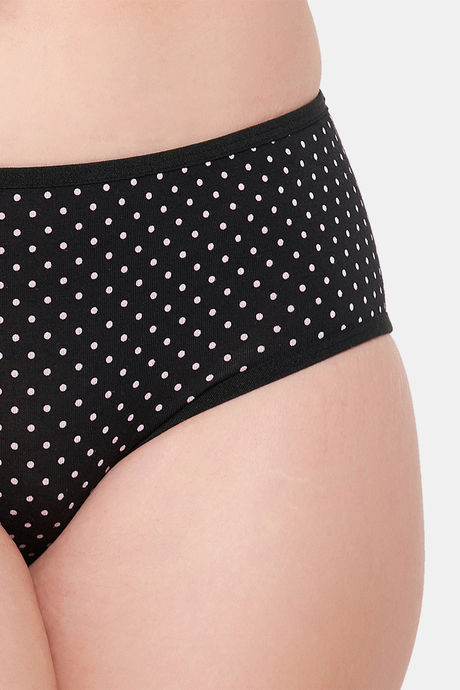 Clovia Medium Rise Three-Fourth Coverage Hipster Panty - Black — image 6