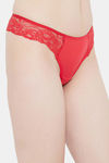 Clovia Low Rise Zero Coverage Thong - Red — thumbnail 2