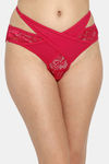 Clovia Medium Rise Half Coverage Bikini Panty - Pink — thumbnail 1