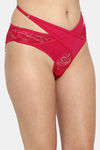 Clovia Medium Rise Half Coverage Bikini Panty - Pink — thumbnail 2
