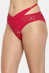 Clovia Medium Rise Half Coverage Bikini Panty - Pink — thumbnail 3