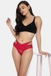 Clovia Medium Rise Half Coverage Bikini Panty - Pink — thumbnail 5