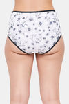 Clovia High Rise Three-Fourth Coverage Hipster Panty - White — thumbnail 4
