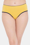 Clovia Medium Rise Three-Fourth Coverage Hipster Panty - Yellow — thumbnail 1