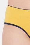 Clovia Medium Rise Three-Fourth Coverage Hipster Panty - Yellow — thumbnail 5