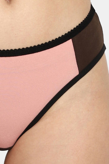 Clovia Low Rise Half Coverage Bikini Panty - Beige — image 5