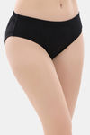 Clovia Medium Rise Three-Fourth Coverage Hipster Panty - Black — thumbnail 2